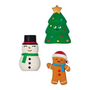 Fringe Studio Festive Friends Natural Latex 3-Piece Squeaker Christmas Dog Toy - Picture 1 of 1