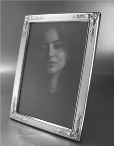 PHOTO FRAME 925 SILVER ELEGANT DESIGN WITH TYPICAL ART NOUVEAU ELEMENTS (V1) - Picture 1 of 5