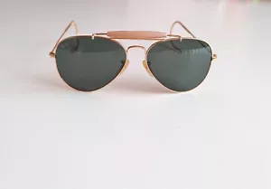 Ray-Ban Sunglasses GOLD OUTDOORSMAN Aviator Green G-15 RB3030 L0216 Hike Running - Picture 1 of 13