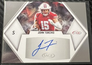 2023 Sage High Series John Torchio Silver Foil Auto Autograph #A-JT Badgers