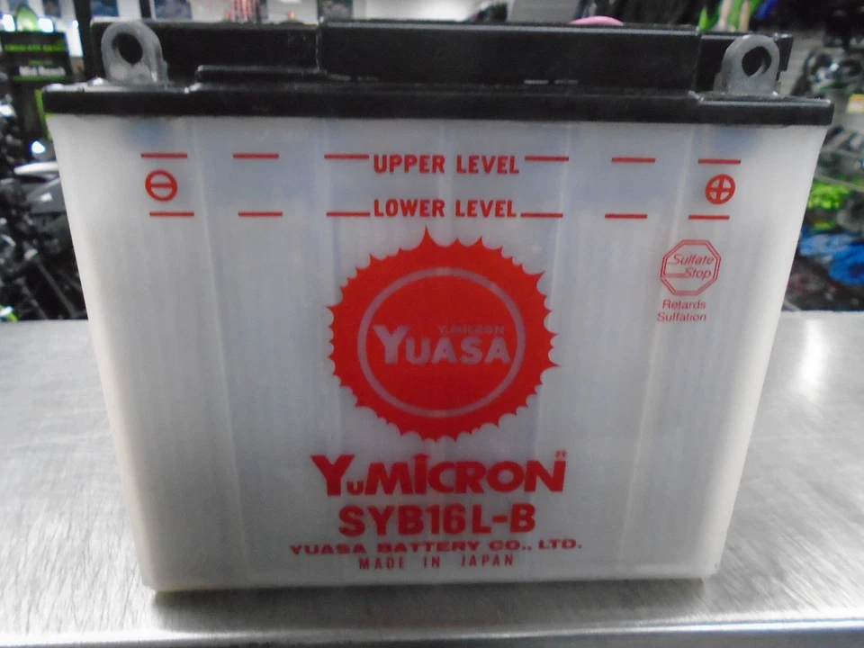 YUASA SYB16L-B Sensor Battery Fits Kawasaki KZ1100A/LTD and ZX1100GPZ NEW - Image 1 of 4
