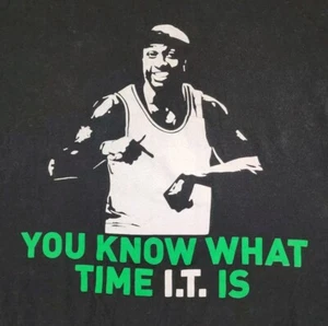 Isaiah Thomas Boston Celtics Shirt Mens Large You Know What Time IT Is Adult A33 - Picture 1 of 6