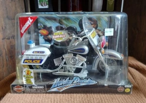 VINTAGE BUDDY L BATTERY OPERATED TALKING HARLEY-DAVIDSON POLICE MOTORCYCLE - Picture 1 of 6