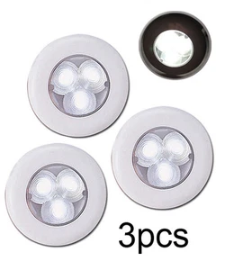 Pactrade Marine 3PCS Boat Trailer LED Cool White Round Ceiling Courtesy Light - Imagen 1 de 5