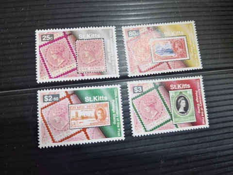 ST.KITTS 1995 SG 431-434 125TH ANNIV OF POSTAGE STAMPS  MNH Cover