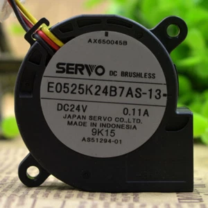 SERVO 5025 24V 0.11A E0525K24B7AS-13 Cooling Fan Turbo Blower Mute - Picture 1 of 5