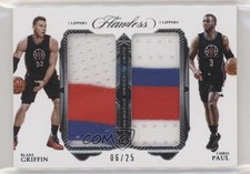 2016-17 Panini Flawless Dual Diamond Memorabilia /25 Blake Griffin Chris Paul