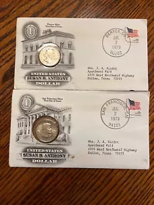 EE. UU. 1979 SAN FRANCISCO SUSAN B DÓLAR ANTHONY 2 DE JULIO 1979 CUBIERTA FDC COMO NUEVO - Imagen 1 de 6