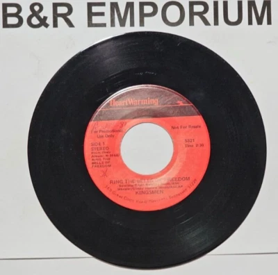 Kingsmen - Ring The Bells Of Freedom Stereo/Mono (1956) - 7" Promo Vinyl Single - Image 1 of 4