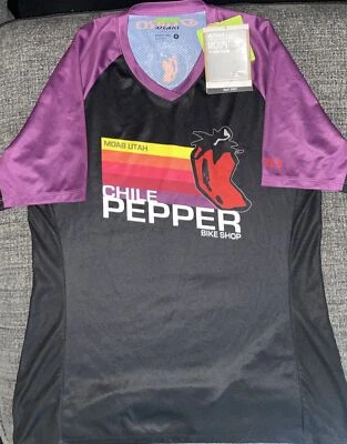 Jersey Giro Mujer Roust Personalizado Chile Pimienta Negro Púrpura Pequeño Foto 1 de 3