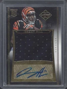 JEREMY HILL 2014 LIMITED GOLD JUMBO ROOKIE JERSEY AUTO RC #D 4/25 - Picture 1 of 1