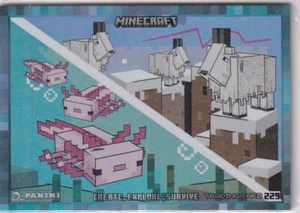 Panini Minecraft 3 Create,Explore,Survive Card N º 229 Cabra Axolotl Holo - Picture 1 of 2