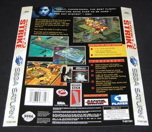 Soviet Strike - Back Case Cover Only (Sega Saturn) Authentic - Picture 1 of 1