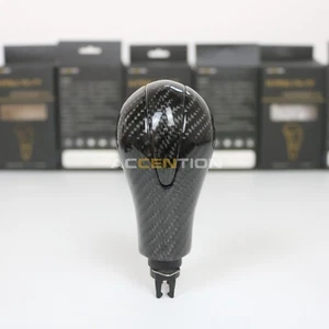 100% Real Full Black Carbon Fiber Gear Shift Knob For Infiniti G37 G25 - Picture 1 of 9