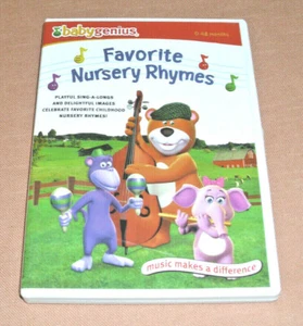 Baby Genius Favorite Nursery Rhymes w/bonus Music CD - DVD - 2010 - Picture 1 of 4