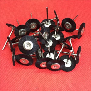 10pcs Kit Dental Horse Hair Brush Polishing Wheel for Rotary Tool 2.35mm Shank - Foto 1 di 9