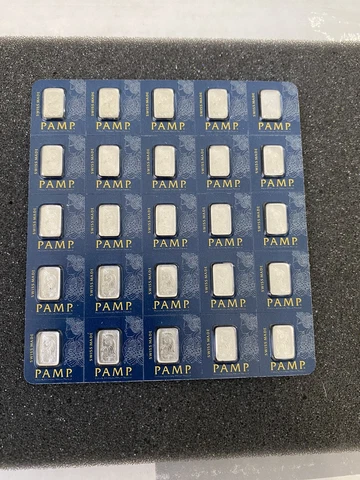 1-1 Gram PAMP Platinum Bar Suisse Fortuna From 25 g Multipack .9995 Fine Cover