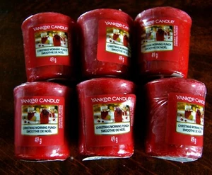 Yankee Candle VOTIVS CHRISTMAS MORNING PUNCH, Konvolut 6 Stück , Neu, Selten - Picture 1 of 1