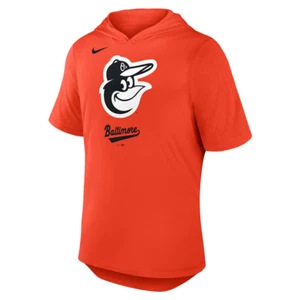 Baltimore Orioles Nike Tri-Blend Performance Hoodie T-Shirt Men's 2025 MLB New - Picture 1 of 3