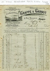 Paris III ème 9 Rue Réaumur - Petite Entête d'un Commerce du 22/05/1901 A Voir ! - Picture 1 of 1