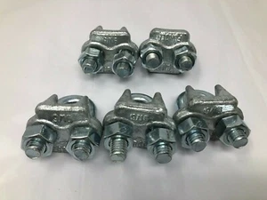 Morsetto per cavi in acciaio zincato forgiato 5-9/16" per sollevamento bulloni a U - Foto 1 di 4