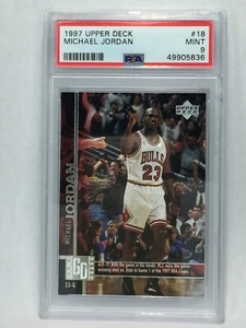 1997 Upper Deck Game Dated MICHAEL JORDAN #18 PSA 9 MINT HOF MVP BULLS GOAT - Picture 1 of 2