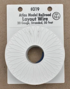 Atlas Model Railroad Layout Wire #319 Blue 20 Gauge Stranded, 50 Feet - Picture 1 of 3