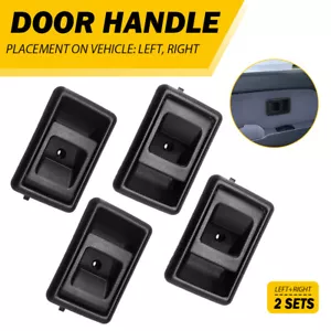 4PC Black Interior Door Handle For Toyota Pickup 4Runner Tacoma Coralla Tercel - Picture 1 of 13