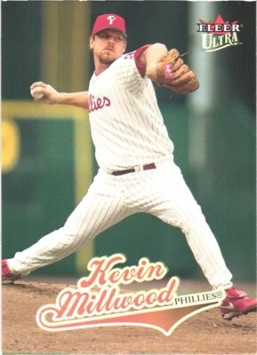 Tarjeta de béisbol 2004 Ultra #123 Kevin Millwood Philadelphia Phillies Foto 1 de 2