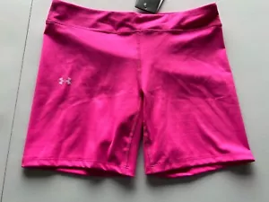 Pantalones cortos Under Armour rosa caliente YXL nuevos con etiquetas - Imagen 1 de 5