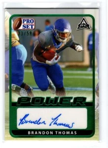 2021 Leaf Pro Set Power Emerald #BABT1 Brandon Thomas /50 - Picture 1 of 1