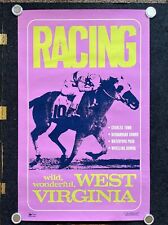 1970s West Virginia Travel Poster Charleston Vintage Horse Racing – West Virgin