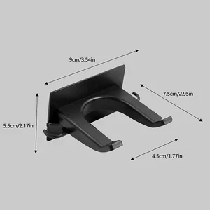 Hair Dryer Holder Plastic Wall Mounted Stand Punch-free Self-adhesive Organizer - Picture 1 of 7
