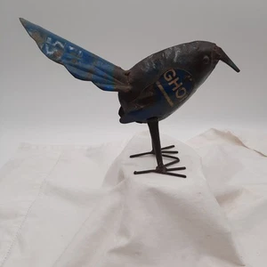 Vintage recycelter Altmetall Volkskunst Ufer Vogel - 7 1/2" hoch - Ghoi - Bild 1 von 5