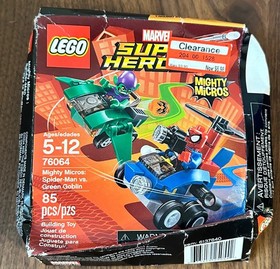 LEGO Marvel Mighty Micros Spider-Man Vs. Green Goblin 76064 New Damaged Box B4
