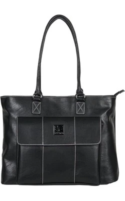 Kenneth Cole Reaction Casual Lanza Guijarro 16” Bolso de Mano Bolso para Laptop Maletín NEGRO Foto 1 de 4
