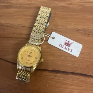 Damen Luxus Armbanduhr Wasserdicht Edelstahl Elegant Gold Diamant Uhr - Bild 1 von 3