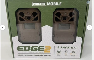 Moultrie Mobile Edge 2 36MP Cellular Trail Camera 2 Pack Kit Brown MMC-14124 - Picture 1 of 1