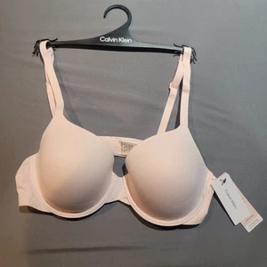 Sujetador Camiseta Moderno Calvin Klein Ajuste Perfecto F3837-680 38B Rosa Nuevo Con Etiquetas - Imagen 1 de 8
