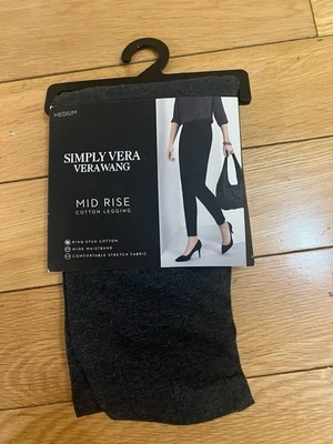 Vera Wang Women’s Black Mid Rise Capri Cotton Pants Size M Simply Vera NEW NWT - Image 1 of 4