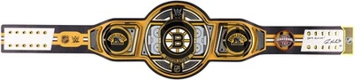 Cinturón Tuukka Rask Boston Bruins Firmado WWE Legacy con 2014 Vezina Insc - LE 5 Foto 1 de 2