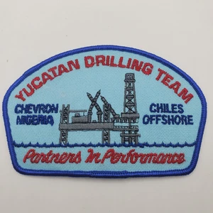 Rare Vintage Yucatan Drilling Team Chevron Nigeria Chiles Offshore - 4.75" x 3" - Picture 1 of 2