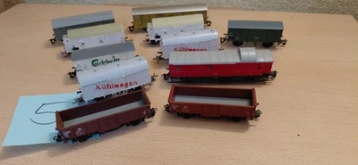 11 x Konvolut Güterwagen BTTB Zeuke. Sehr Guter Zustand. Ohne OVP. 1:120 Spur TT - Bild 1 von 4