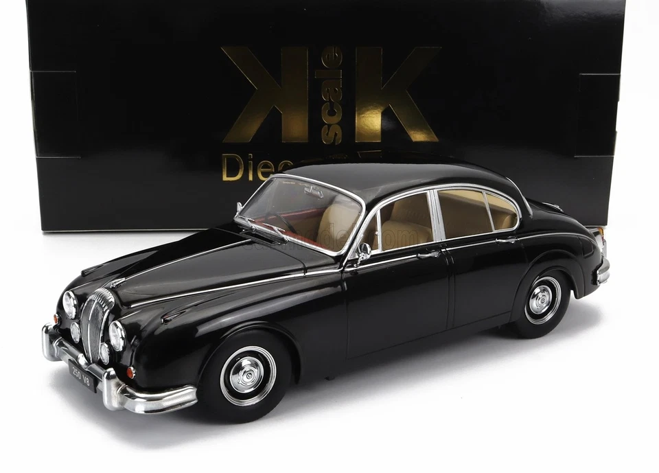 KK-SCALE KKDC181032 DAIMLER - 250 V6 RHD 1962 - BEIGE INTERIOR - BLACK - 1/18