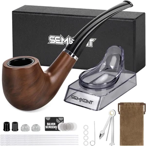 Tobacco Pipe Set, Including Pipe Stand & Pipe Storage Bag and other Accessories - Picture 1 of 11