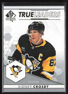 Sidney Crosby 2022-23 SP Authentic True Leaders #TL-7 Pittsburgh Penguins - Picture 1 of 2