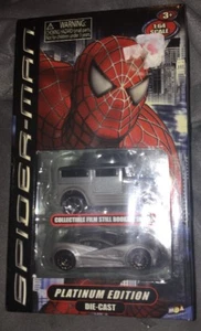 Marvel Spiderman Platinum Edition Die Cast Fahrzeuge mit Film Still Booklet Neu - Bild 1 von 7