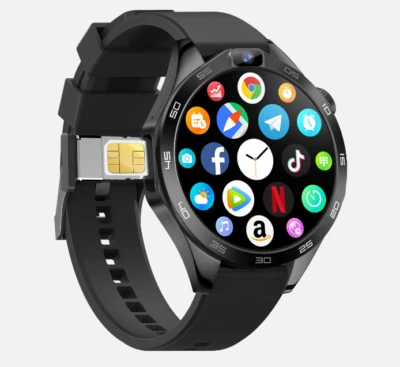 Smart Watch 64 GB X11 With Big Screen 4G SIM Card WiFi Bluetooth GPS Dual Camera - Image 1 of 4