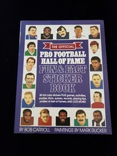 1990 Pro Football Hall of Fame NFL Fun Fact & Sticker Book Set Little Simon
