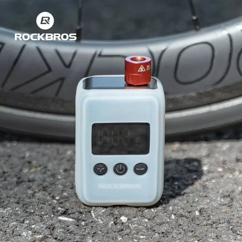 Novo ROCKBROS Elétrico 150 PSI Mini Bomba Bicicleta Motocicleta Inflador Portátil LED - Imagem 1 de 4